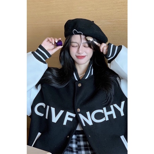 Áo khoác bomber phối tay CIVF aht558.269