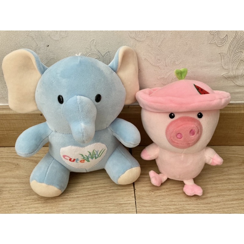 Đồ chơi voi nhồi bông, lợn nhồi bông đáng yêu cho bé