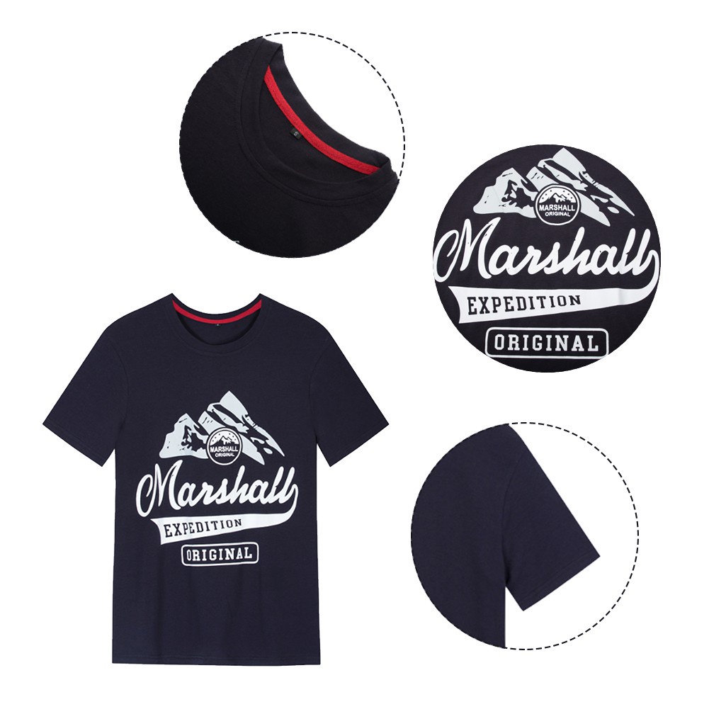 100% Cotton Snow Mountain Logo Marshall  Marshall Expedition Shirt