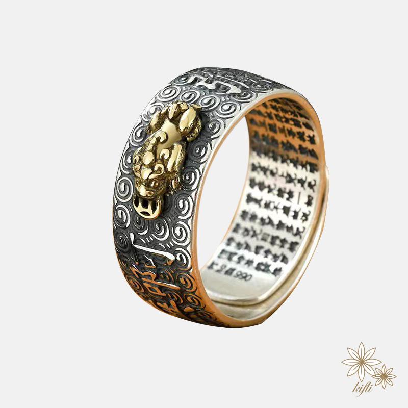 🌸Nhẫn Hở In Chữ Pixiu Cổ Điển Cho Nam