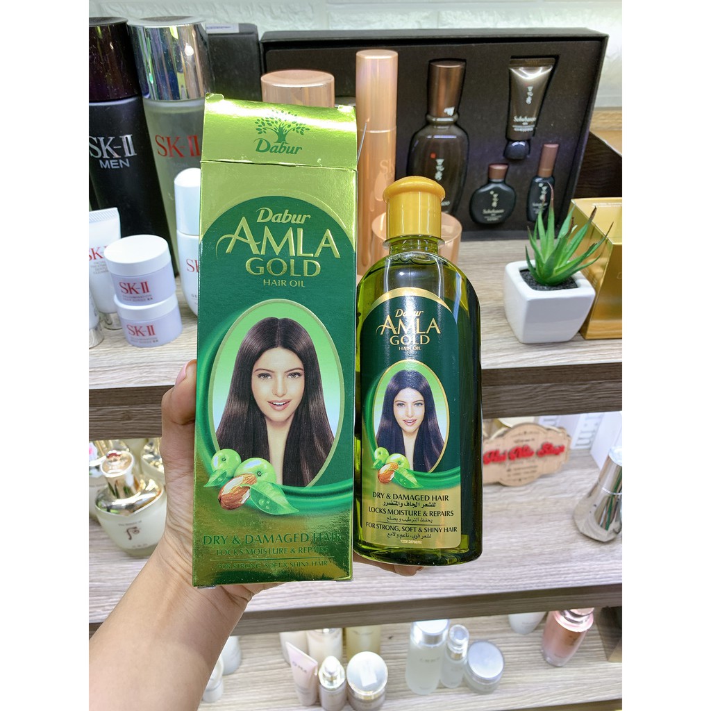 TINH DẦU MASSA KÍCH THÍCH MỌC TÓC VÀ PHỤC HỒI TÓC KHÔ VÀ HƯ TỔN Dabur Amla Gold 200ML (gốc 312k) | BigBuy360 - bigbuy360.vn