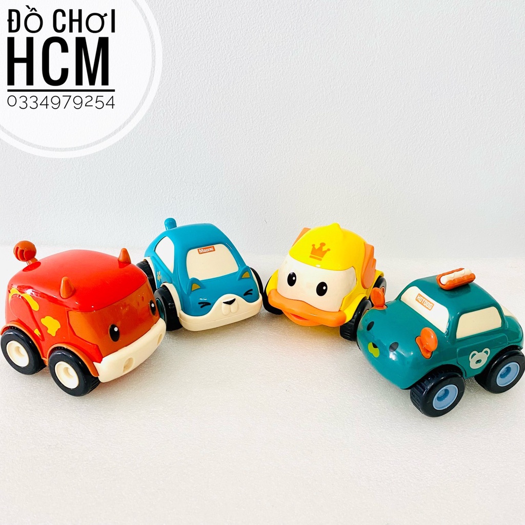 Đồ chơi trẻ em mô hình xe ô tô chạy đà mô phỏng các loại xe hơi, xe hoạt hình dễ thương 682