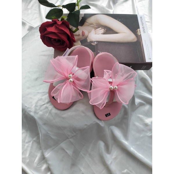 Dép NƠ HỒNG bé gái mã 45060