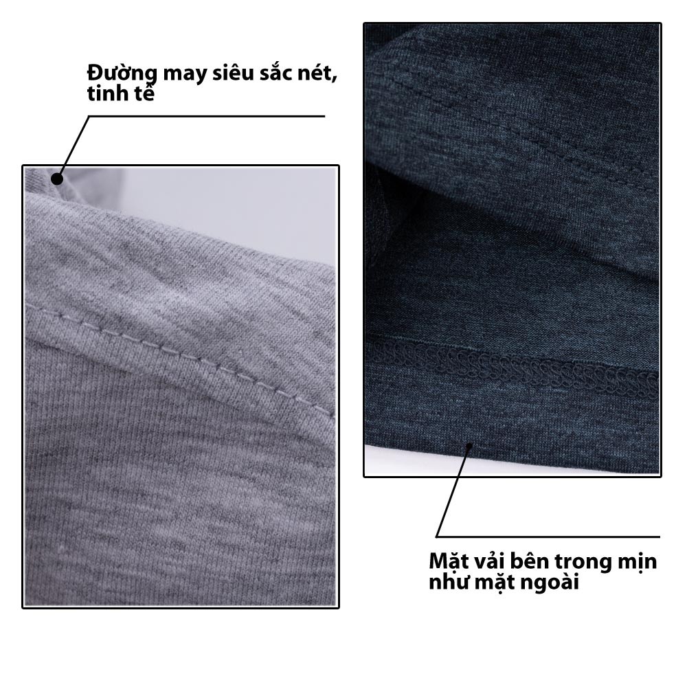 Áo Phông Nam Dài Tay Cổ Tim 5S (6 màu), Vải Mềm Mịn, Co Giãn Thoải Mái, Phom Ôm Trẻ Trung (DT-02) | BigBuy360 - bigbuy360.vn