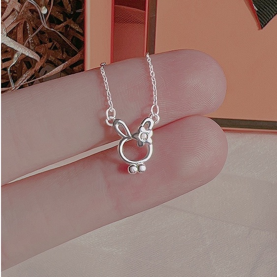 Dây chuyền vòng cổ nữ bạc s925 mặt thỏ đáng yêu Cá jewelry DC175