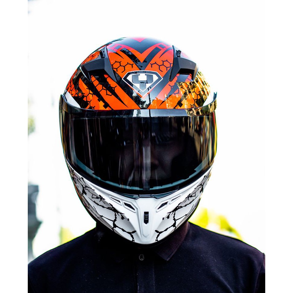 Bán buôn - Mũ bảo hiểm YOHE Full.Face 978 Plus bản nâng cấp đuôi gió, nón bảo hiểm Motor, xe máy