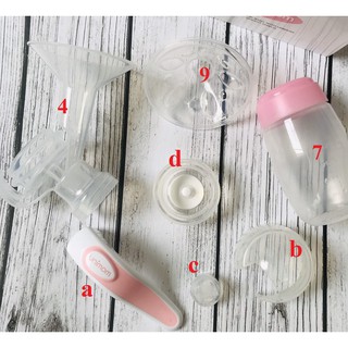 [ Phụ Kiện ] Cuống nhựa và tay cầm cho máy hút sữa tay Mezzo unimom