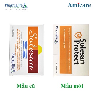 ✅ Pharmalife Viên Uống Chống Nắng Nội Sinh, Làm Sáng Da, Hỗ Trợ Da Nám Sạm Solesan Protect 30 Viên