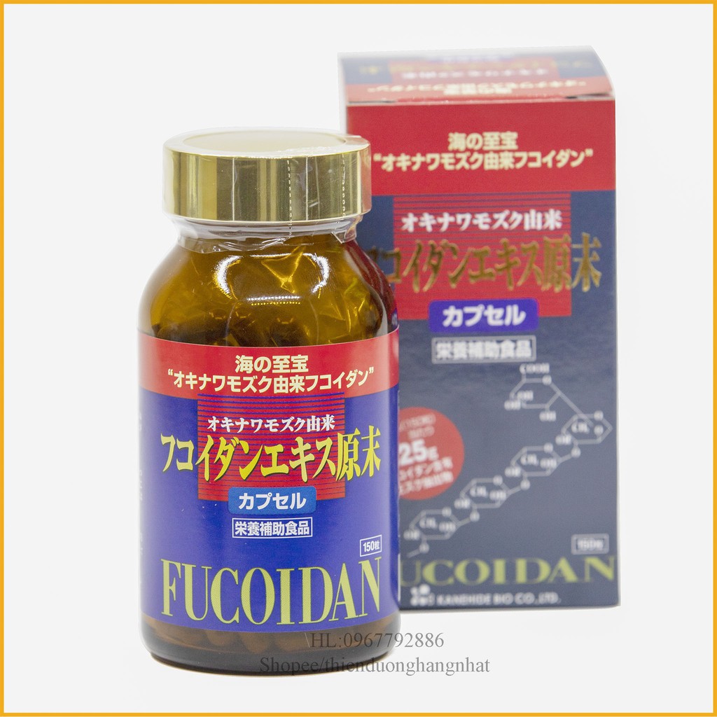 Viên uống tảo Fucoidan đỏ 150 viên