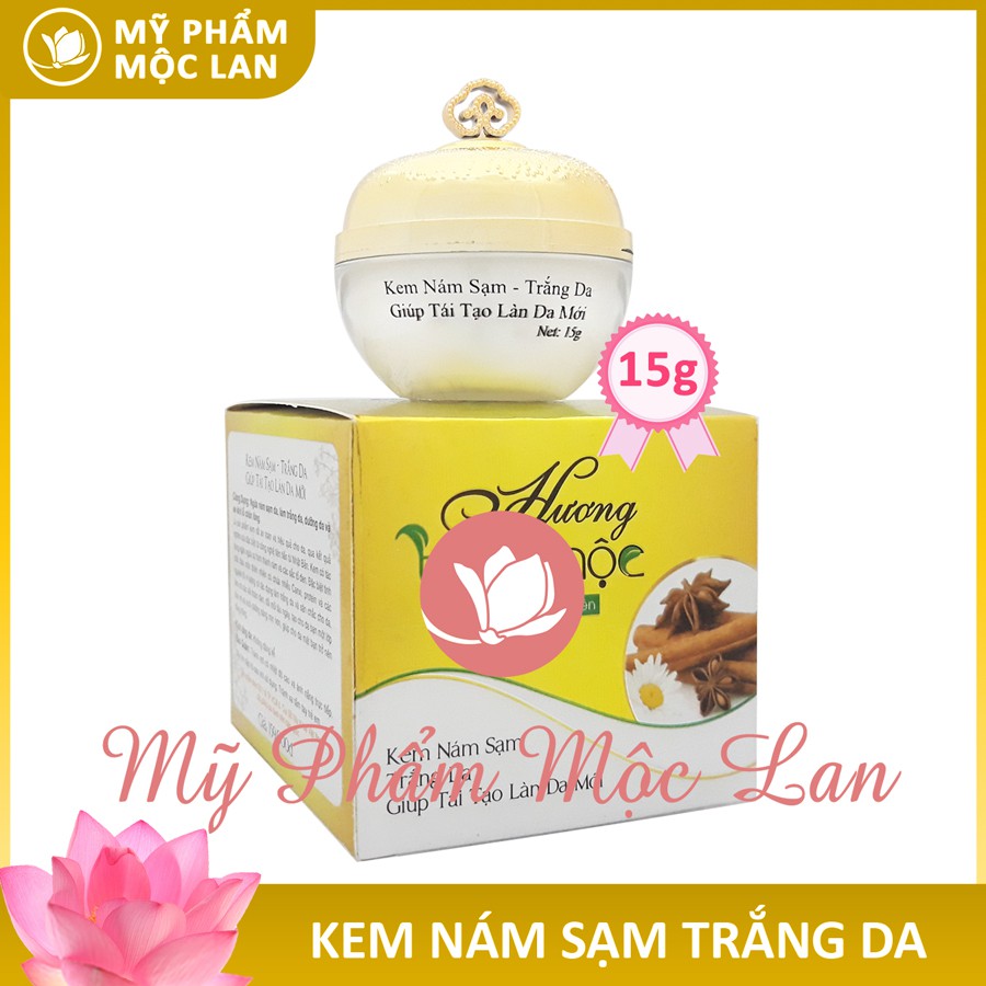 Kem nám sạm trắng da, giúp tái tạo làn da mới - Kem Hương Thảo Mộc 15gr - Mỹ phẩm Mộc Lan