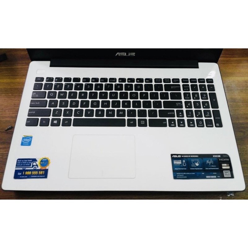 Laptop Cũ Rẻ Asus X553MA Trắng Mỏng Nhẹ Ram 4G_ổ 500G_Màn 15.6 Làm Văn Phòng, Học Tập mượt mà. Tặng đầy đủ phụ kiện