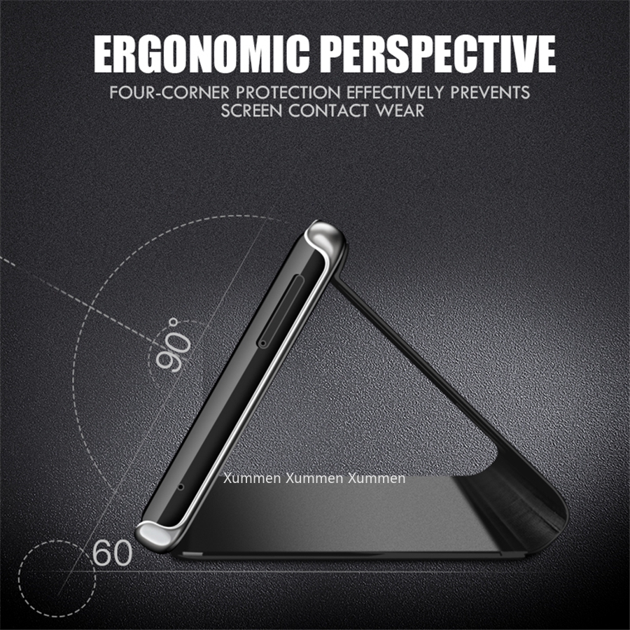 Ốp điện thoại nắp gương gập thông minh cho Samsung Galaxy A01 A51 A71 A50 A70 A30 A50s A70s A10 M10 M20 M30 M31 M30s