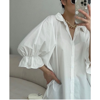 Áo Sơ mi tay bồng chun (5504) (Ảnh/Video tự chụp)