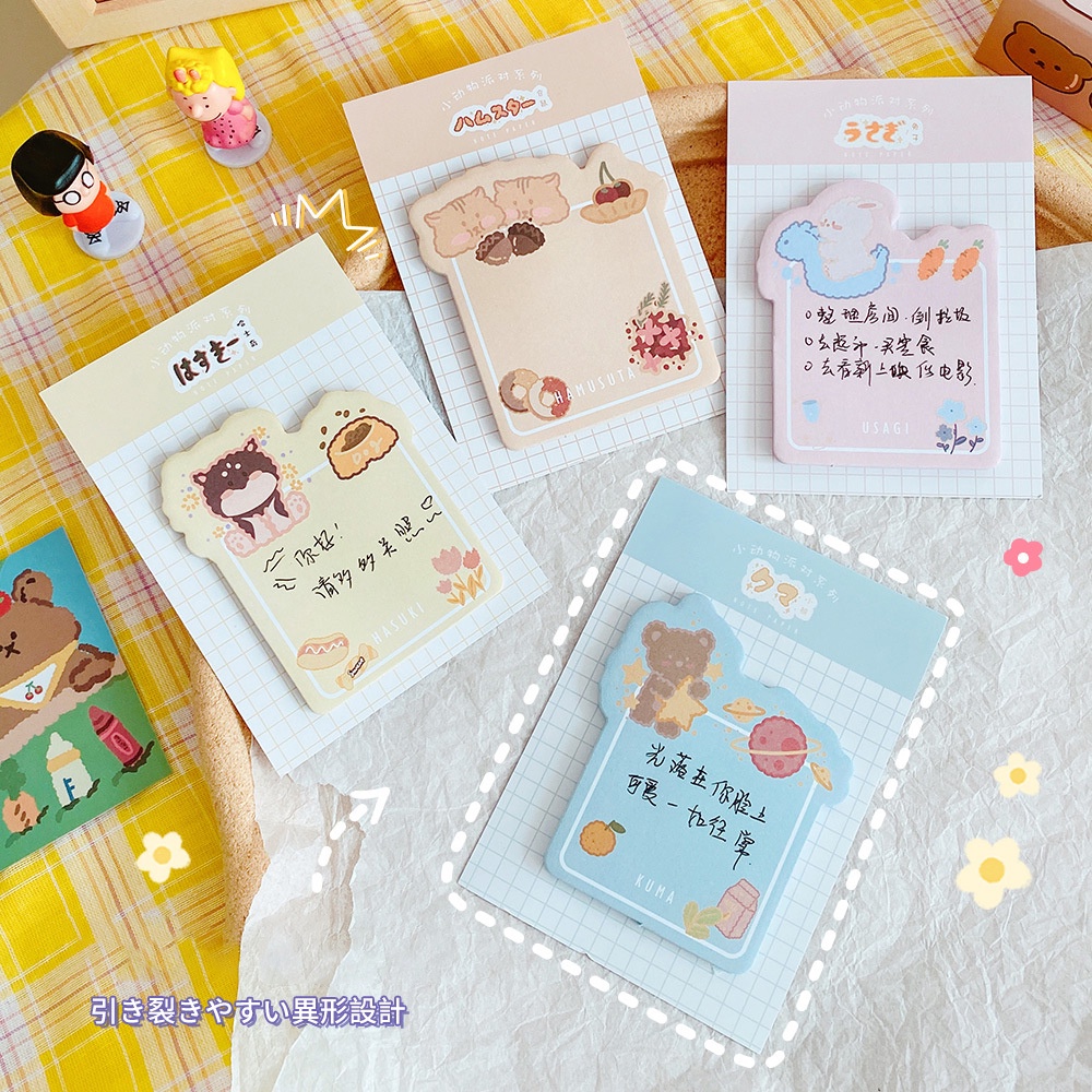 Dễ thương Đáng yêu Ghi chú dính Bài đăng Sách Notepad Ghi nhớ Nhãn dán Văn phòng phẩm Dễ thương Tấm ghi nhớ Hàn Quốc
