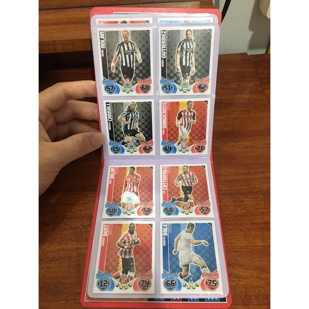 Bộ Sưu Tập 54 Thẻ Cầu Thủ In Album Match Attax 2010-11