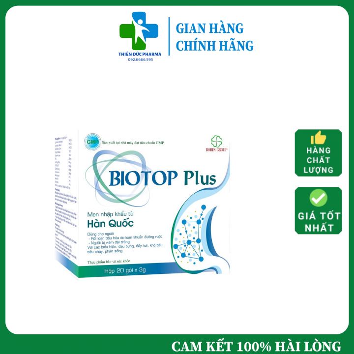 Biotop Plus Hỗ Trợ Tiêu Chảy Cấp, Khó Tiêu, Tao Bón, Đầy Bụng