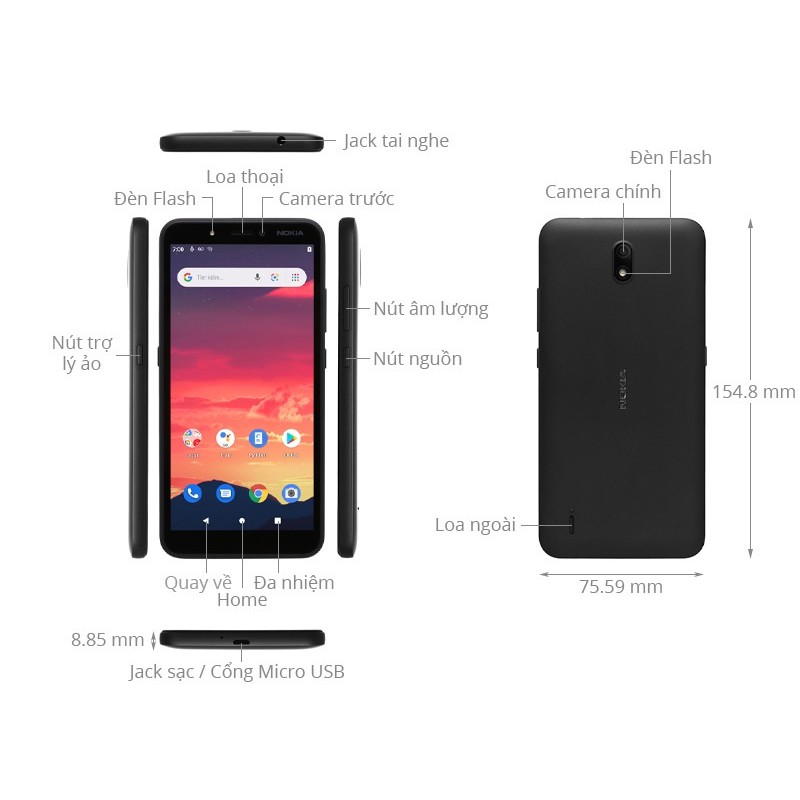 Điện thoại Nokia C2_Chính hãng_hàng mới 100%