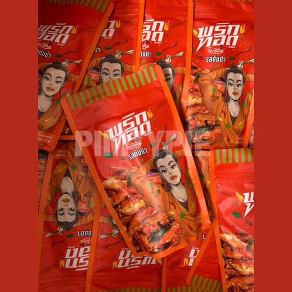 Ớt chiên giòn tẩm vị Pimrypie Snack 100g ngon Thái Lan พริกทอดแม่อีพิม