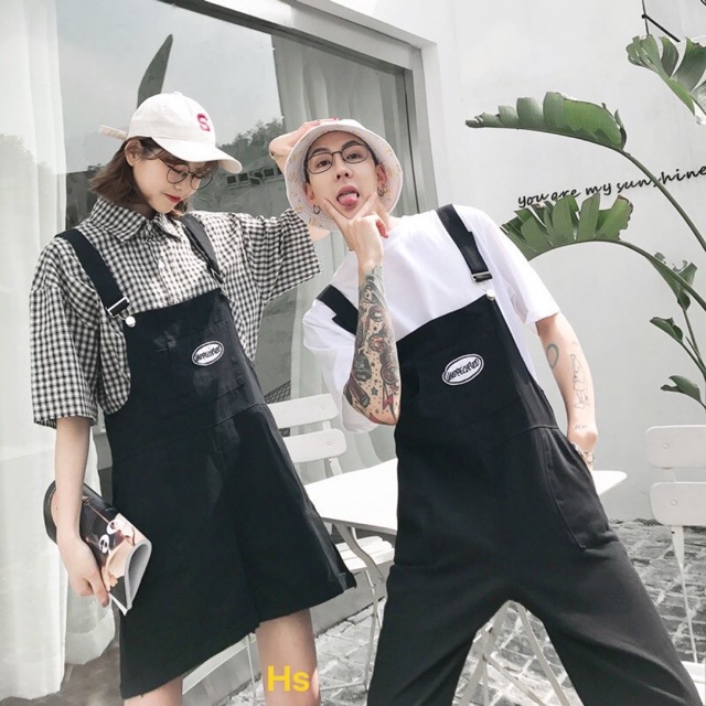 Sét yếm ngắn dài lô gô HSU1