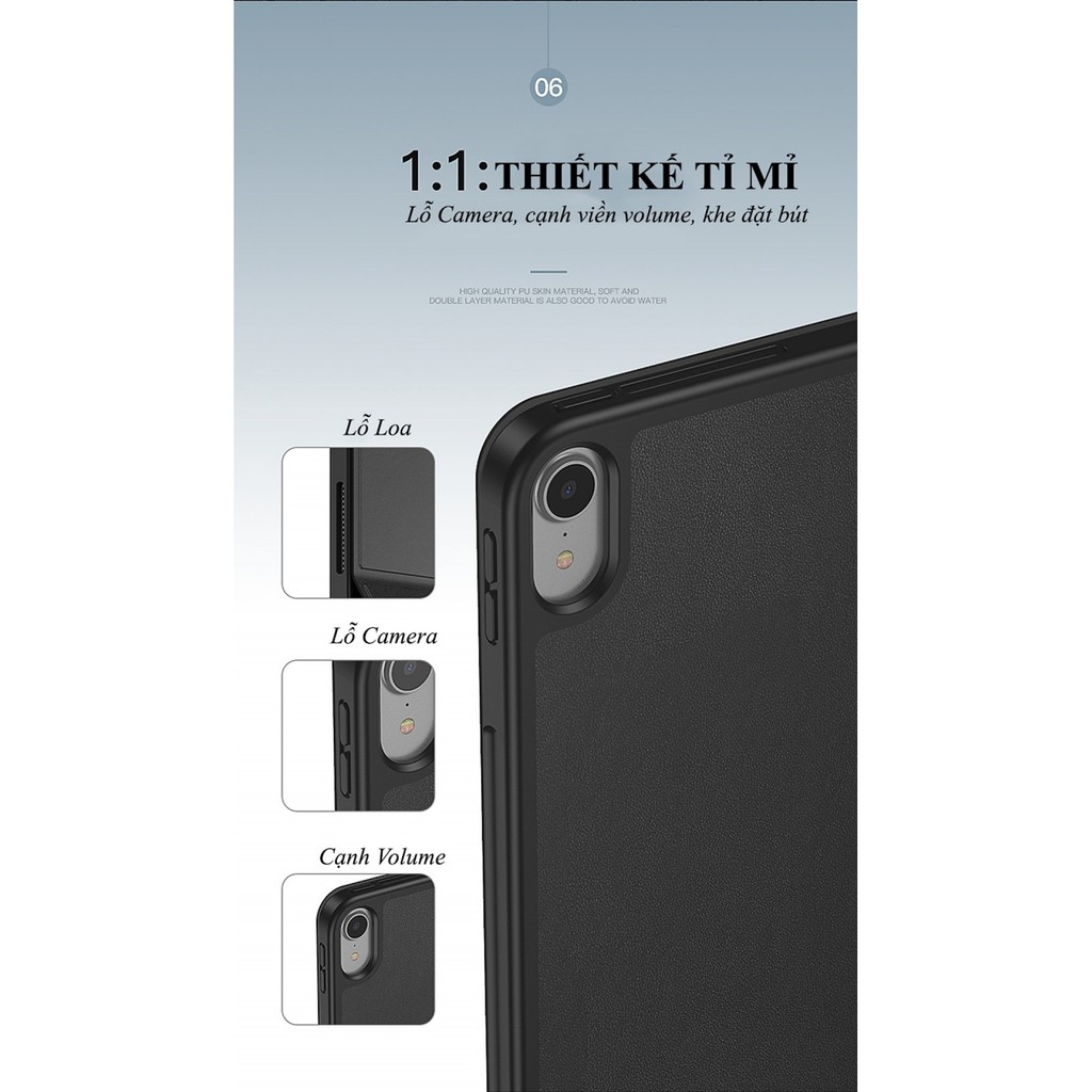 Bao Da iPad Pro 11 2018 Leather Case Hiệu ToTu Chính Hãng | BigBuy360 - bigbuy360.vn