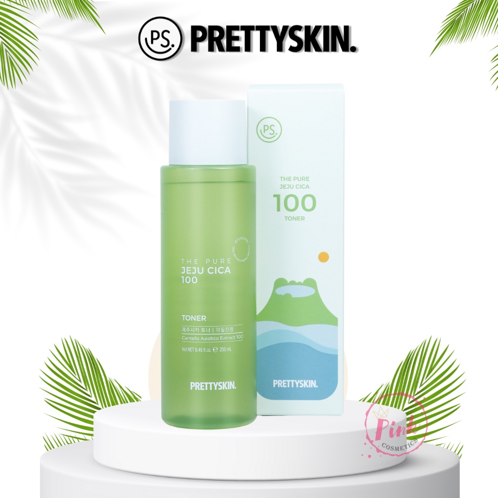 Nước Hoa Hồng Rau Má Pretty Skin - PrettySkin The Pure Jeju Cica100 Toner 250ml