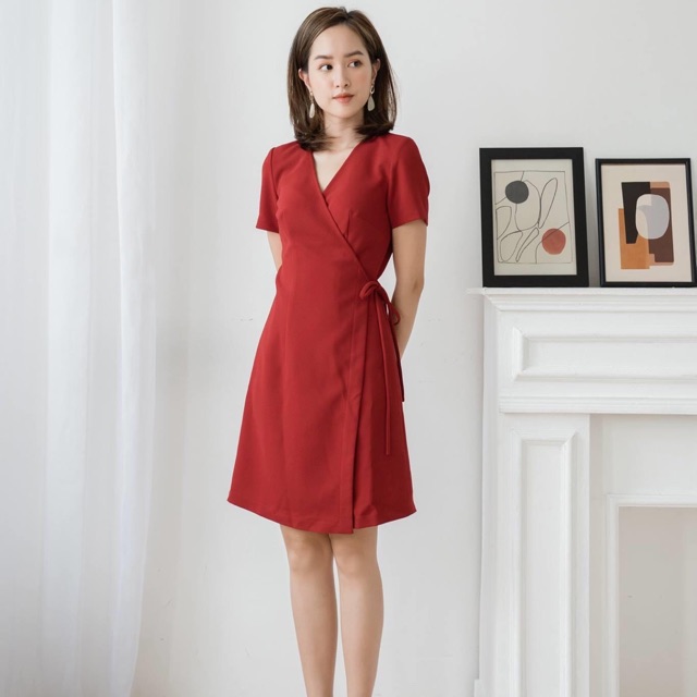 Váy thắt nơ eo Tiin Store