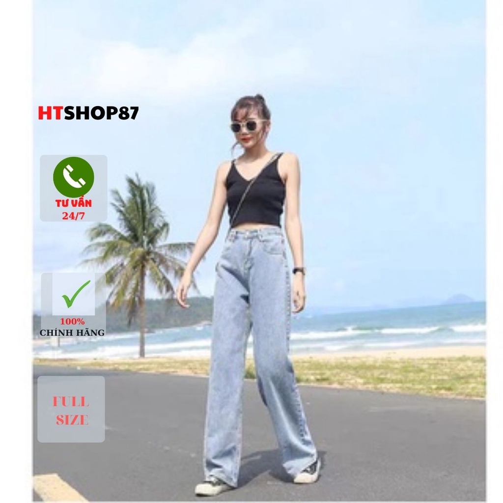 Quần bò jean nữ lưng cao 2022 phiên bản mới mùa xuân Hàn Quốc | BigBuy360 - bigbuy360.vn