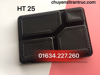 Combo 50 Hộp cơm 4 ngăn / HT25 đựng cơm văn phòng