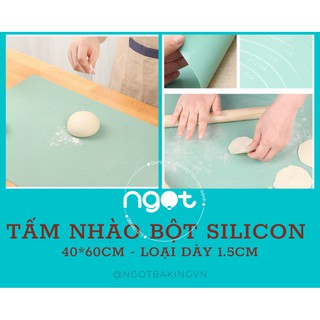Tấm nhào bột silicon 40*60cm - dày 1.5cm (màu ngẫu nhiên)
