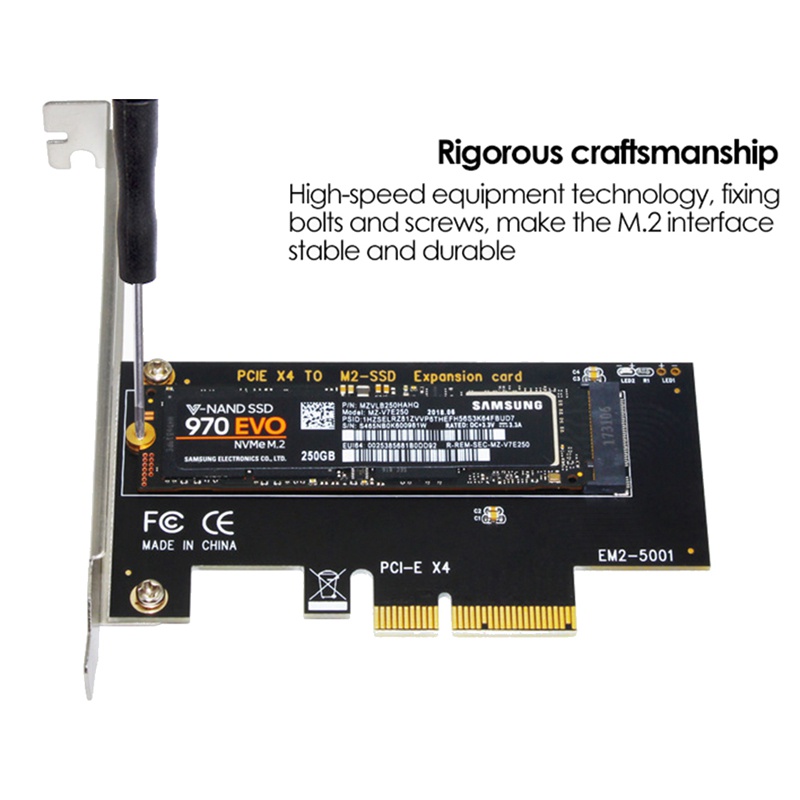 Thẻ Mở Rộng PCI-E 3.0 X4 Sang NVMe M.2 NGFF SSD Cho 2230 / 2242 / 2260 / 2280 M.2 SSD