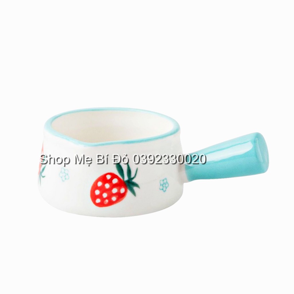 Bát Ăn Dặm Gốm Sứ Hình Gáo Rót Họa Tiết Cho Bé 50ml Shop Mẹ Bí Đỏ