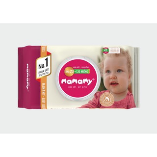 Combo 24 gói khăn ướt mamamy 100 tờ mẫu mới nhất - sale sập sàn