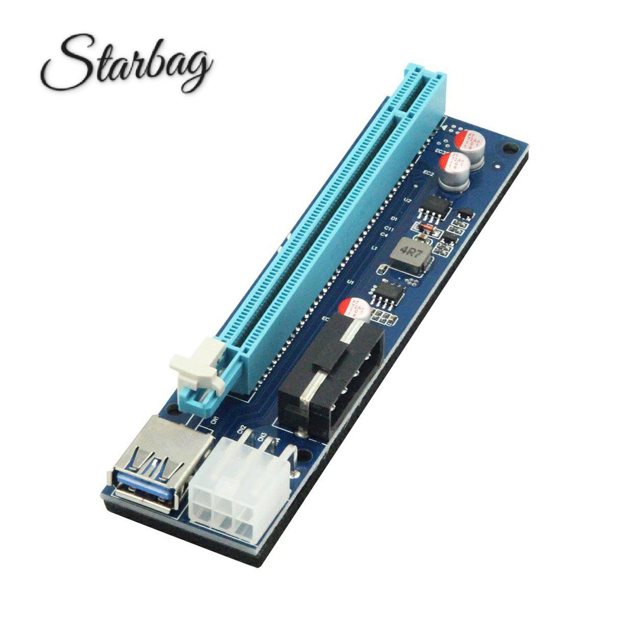 Dây Cáp Mở Rộng Thẻ Video U40 009s 4pin + 6pin Pcie 1x Sang 16x | BigBuy360 - bigbuy360.vn