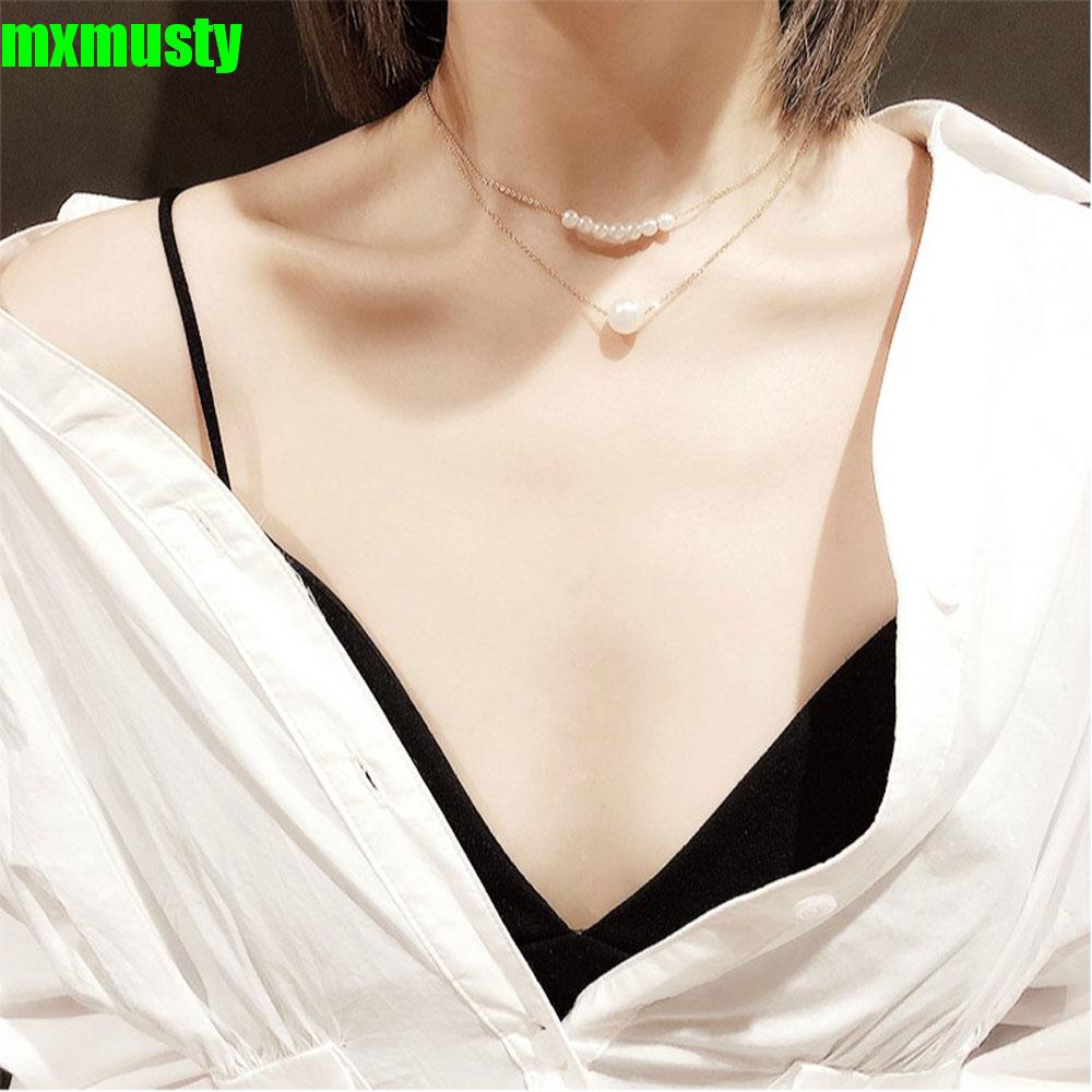 Vòng Cổ Choker Đính Hạt Ngọc Trai Thời Trang