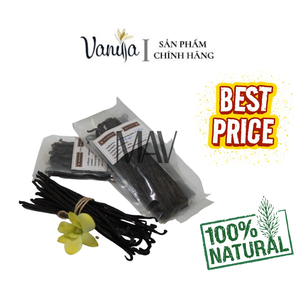 Quả Vanilla Madagascar Bourbon Thượng Hạng