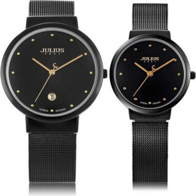 Đồng hồ Cặp Julius Ja-426 Ju1052 dây thép Siêu Mỏng (nhiều màu)