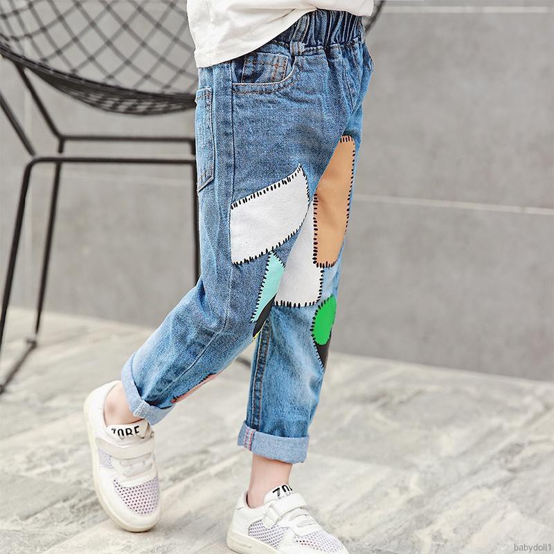 Quần jeans bé gái phong cách vintage