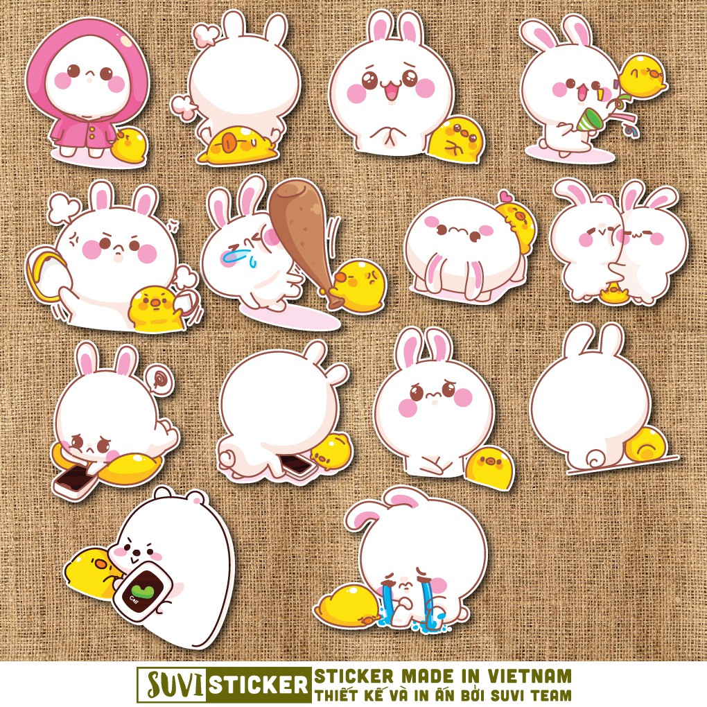 50 Sticker Cute Animals chống nước sticker dán laptop, điện thoại, đàn guitar, mũ bảo hiểm, vali. MSP: A21