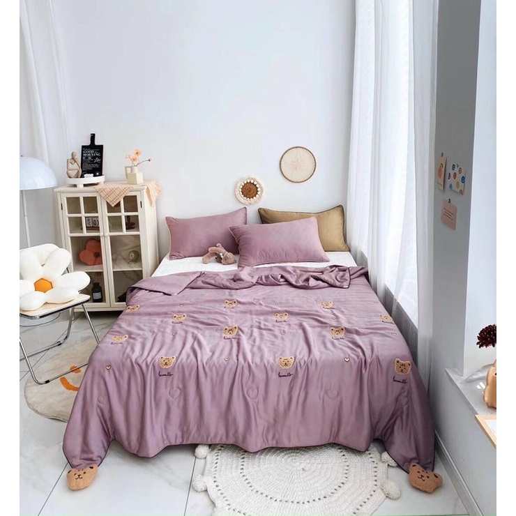Chăn Tencel Gấu hàng cao cấp