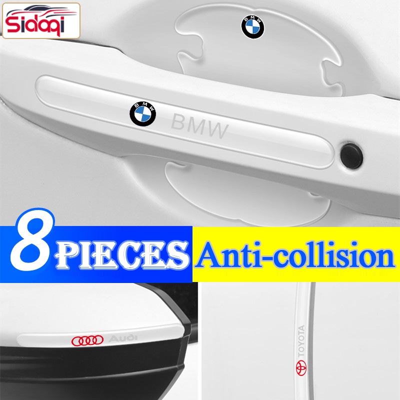 Set 8 Miếng Dán Bảo Vệ Tay Nắm Cửa Xe Hơi Honda BRV CRV HRV Accord Civic Chống Trầy Xước