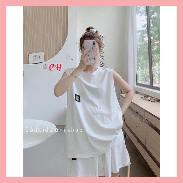 Set bộ tanktop 3 món Chú Bò Unisex ❤ Gồm Tank top 3 lỗ+ Quần Short+ áo bra♥️Chất cotton mịn 🦋Phong cách THỂ THAO HÈ | BigBuy360 - bigbuy360.vn