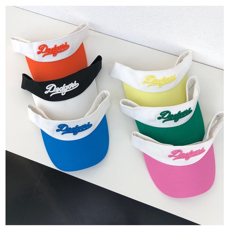 Nón Lưỡi Trai Nửa Đầu Chống Nắng Thêu Chữ Màu Sắc Thời Trang Mùa Hè Phong Cách Hàn Quốc Dành Cho Nữ