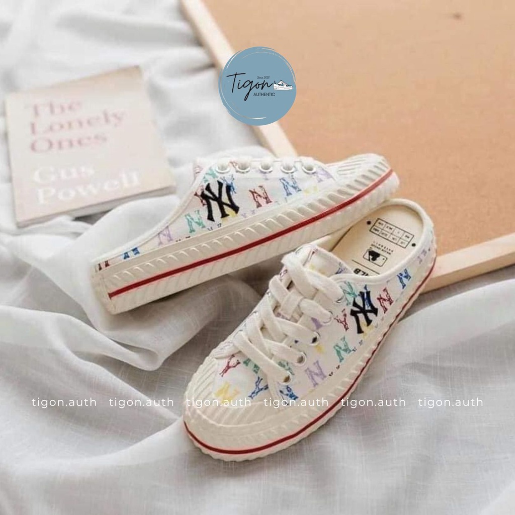 Giày Sục MLB Chính Hãng - Giày Đạp Gót MLB Mule Monogram  Tigon.auth