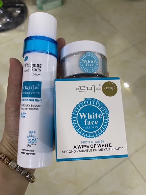 COMPO WHITE BODY + WHITE FACE HÀN QUỐC -