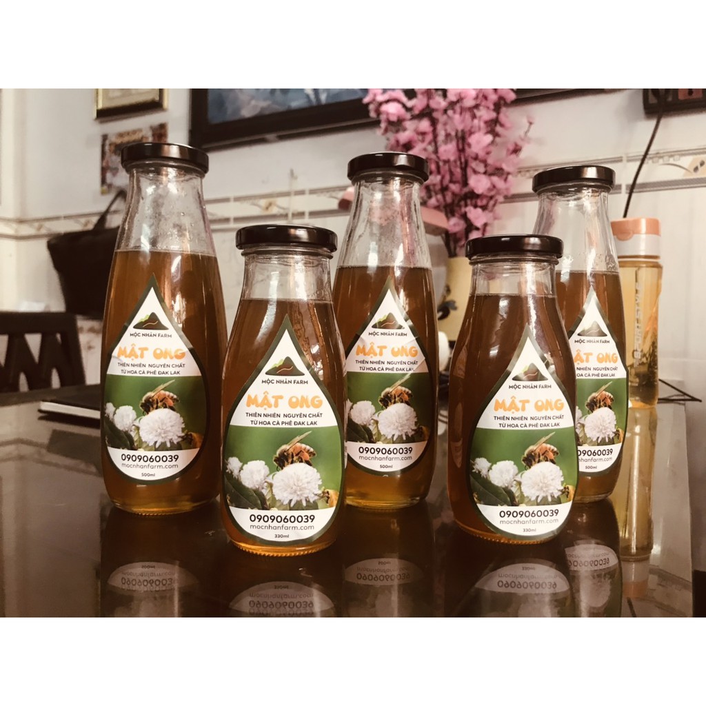 (500 gr) MẬT ONG Nguyên Chất Hoa Cà Phê Đak Lak - Mộc Nhân Farm