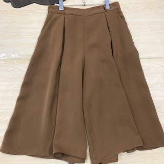 Quần culottes nâu tây
