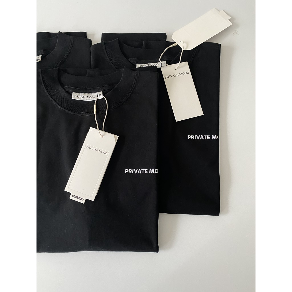 Áo thun PRIVATE MOOD® small logo basic T-shirt black/white | BigBuy360 - bigbuy360.vn