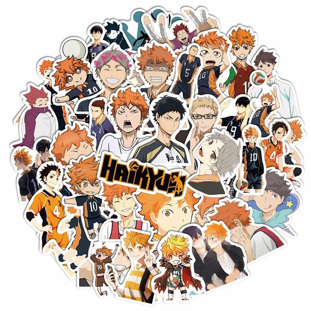 Sticker Hinata Shoyo Dán Trang Trí Điện Thoại / Ván Trượt / Laptop Họa Tiết Graffiti