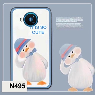Ốp lưng Nokia 8.3 bộ hình cute dễ thương gấu thỏ xinh xắn vẽ tay lạ mắt