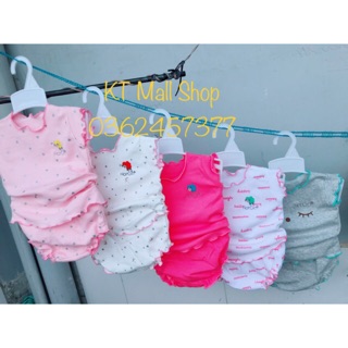 Combo 5 bộ đồ sơ sinh, đồ bé gái hotga@ dễ cưng cho bé 0-12 tháng tuổi
